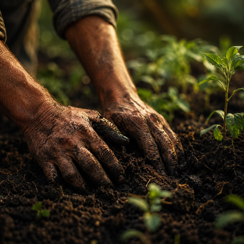 i professionisti che lavorano la terra